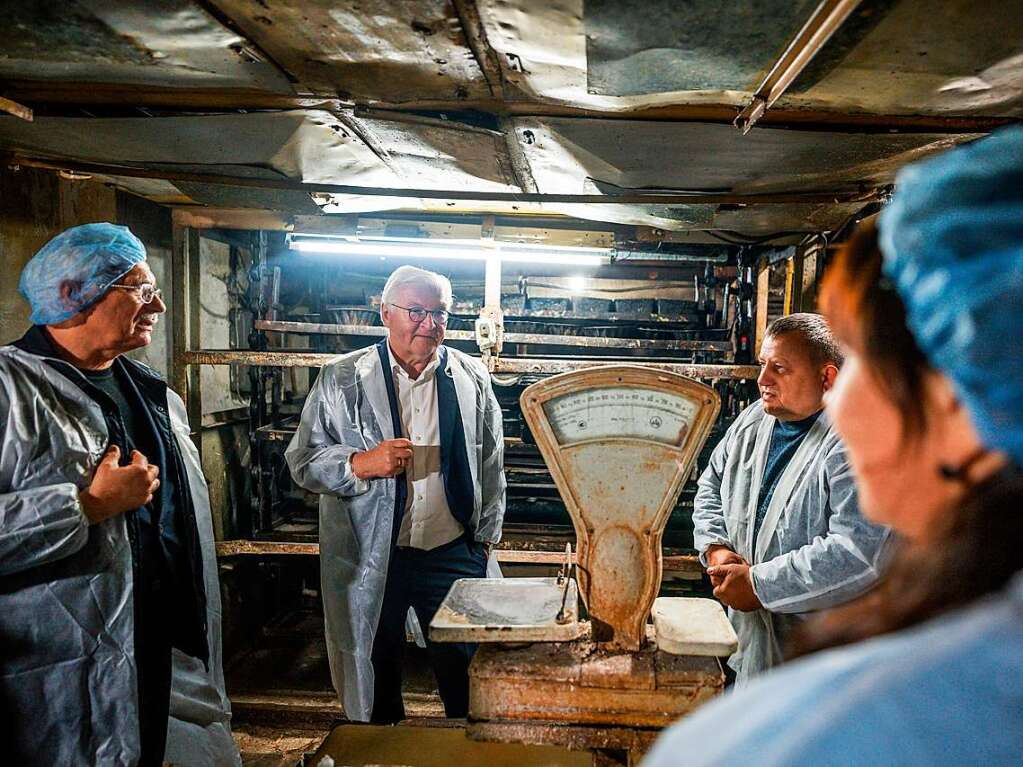 Bundesprsident Frank-Walter Steinmeier besucht im Oktober die Ukraine.  Vor Ort will er sich ein Bild von der Zerstrung machen.