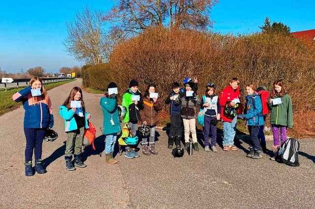 Die Klasse 4 der Grundschule in Horben  | Foto: Privat