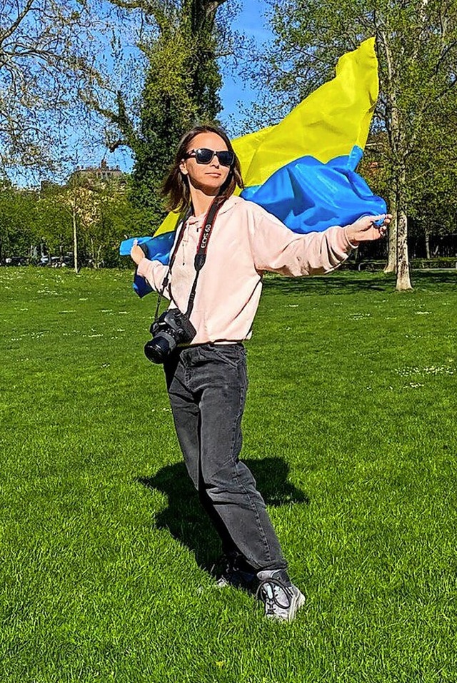 &#8222;Die Ukraine ist ein wunderschn...boren wurde&#8220;, sagt Olha Panina.   | Foto:  Olha Panina