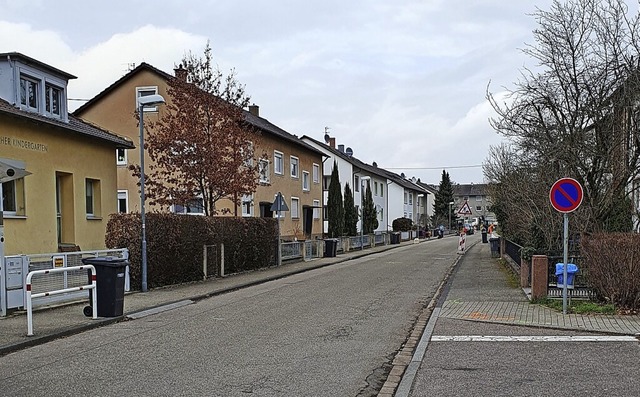 Die Breslauer Strae in Kenzingen erhlt neue Straen- und Gehwegbelge.  | Foto: Hannes Selz