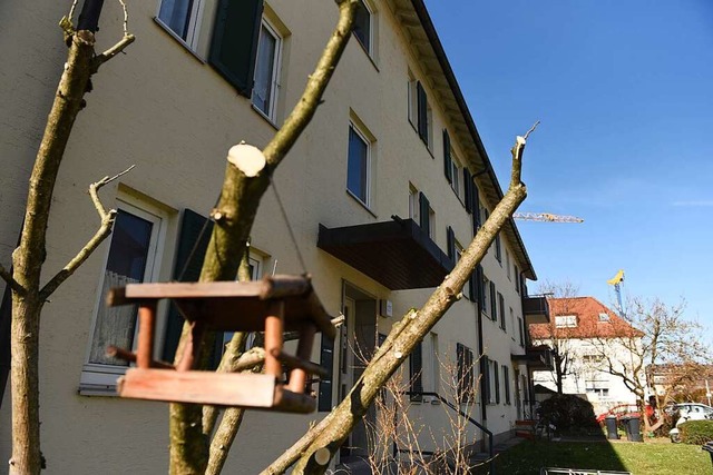 30 Wohnungen mit aktuell 40 Mietern wi...h zur Flchtlingsunterbringung nutzen.  | Foto: Jonas Hirt