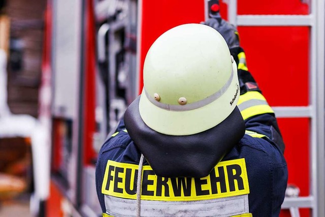 Die Feuerwehr hat den Brand zwischen R...heim schnell unter Kontrolle gebracht.  | Foto: Philipp von Ditfurth (dpa)
