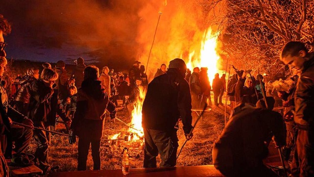 Gut besucht: das Scheibenschlagen in Wettelbrunn  | Foto: Peter Stahl