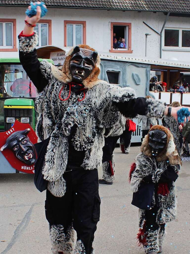 Der Buurefasnachtsumzug in Hasel war bunt und vielfltig.