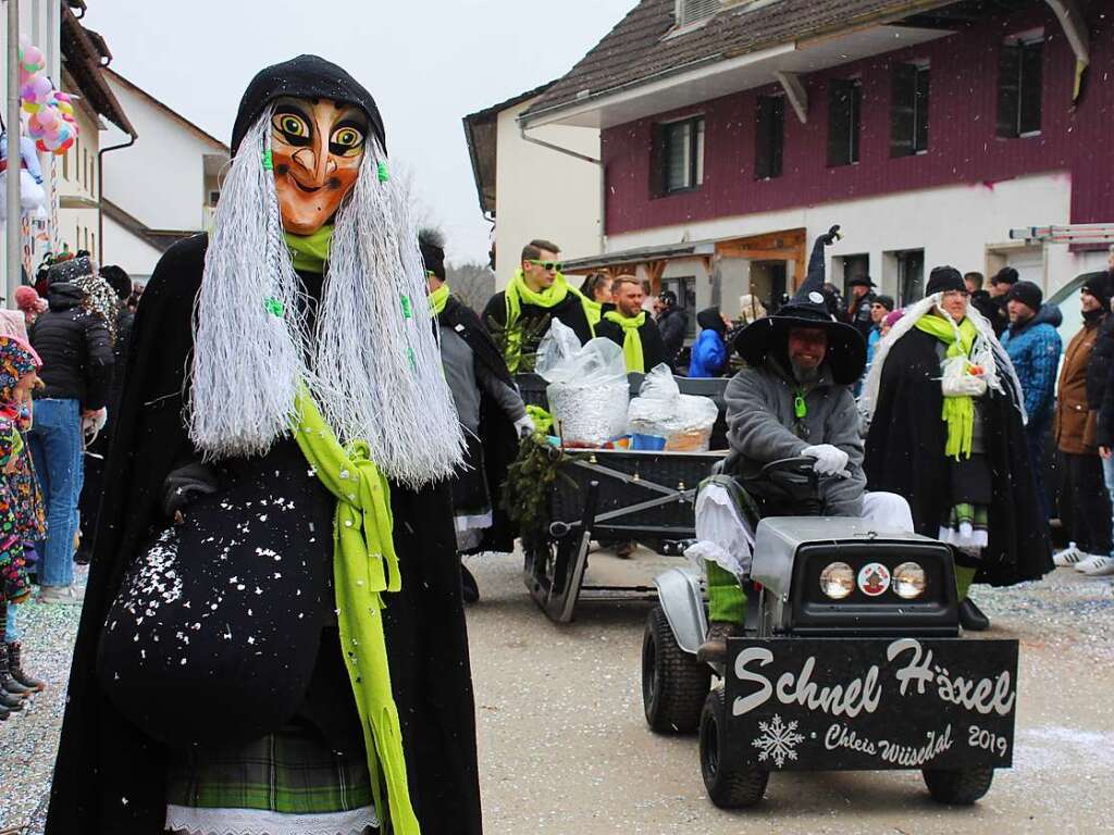 Der Buurefasnachtsumzug in Hasel war bunt und vielfltig.