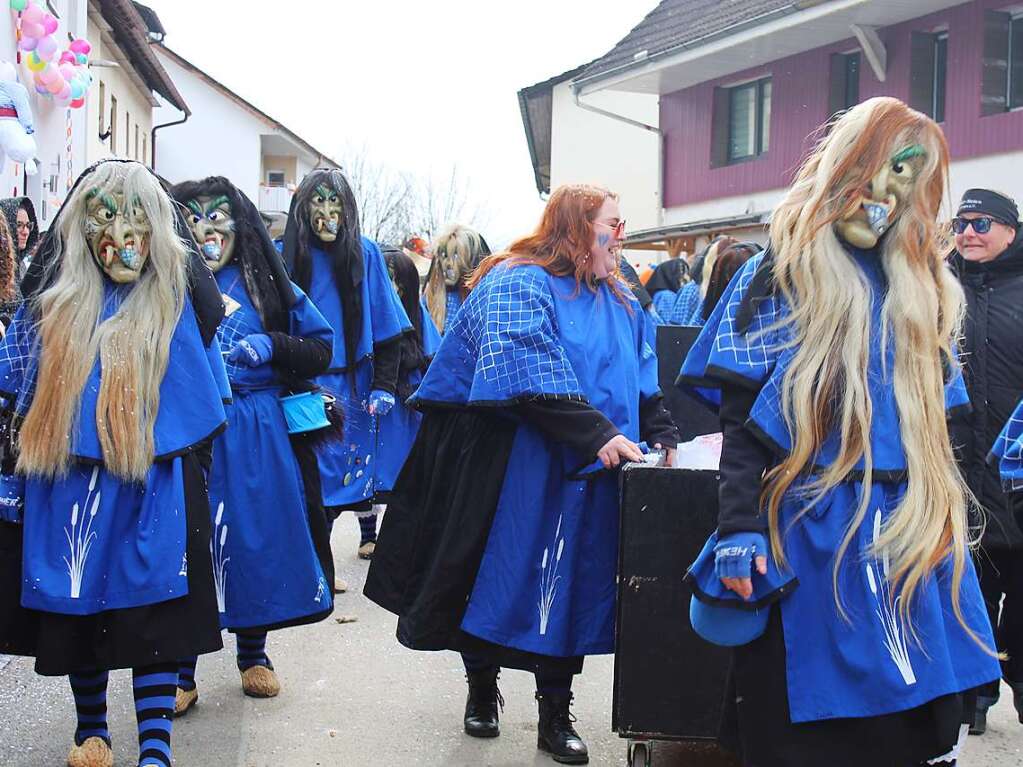 Der Buurefasnachtsumzug in Hasel war bunt und vielfltig.