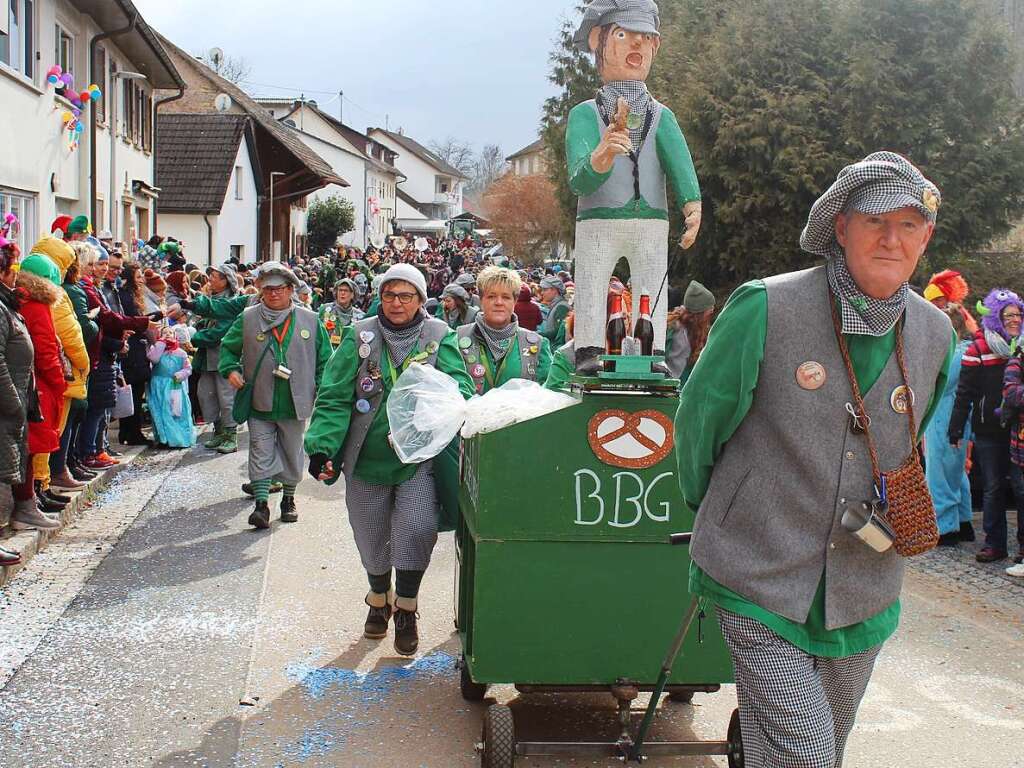 Der Buurefasnachtsumzug in Hasel war bunt und vielfltig.