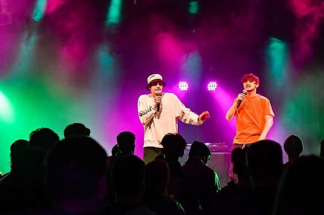 Beim Zap-Za-Rap-Festival im Lahrer Schlachthof am Start: High-T (links) und Keta  | Foto: Endrik Baublies