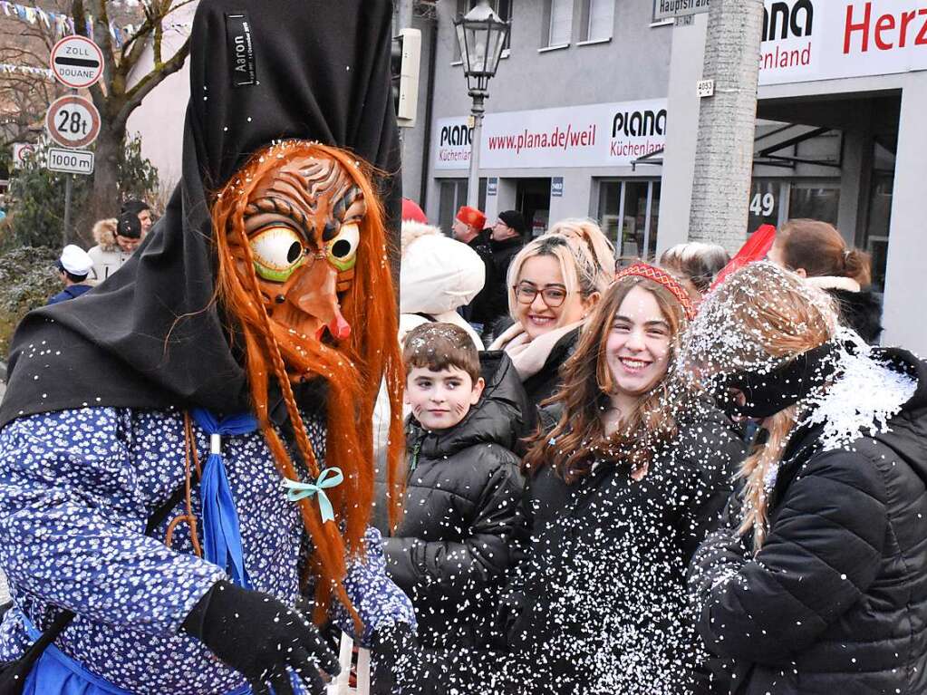 Am Sonntag hatten die Narren Vorfahrt in Weil am Rhein.