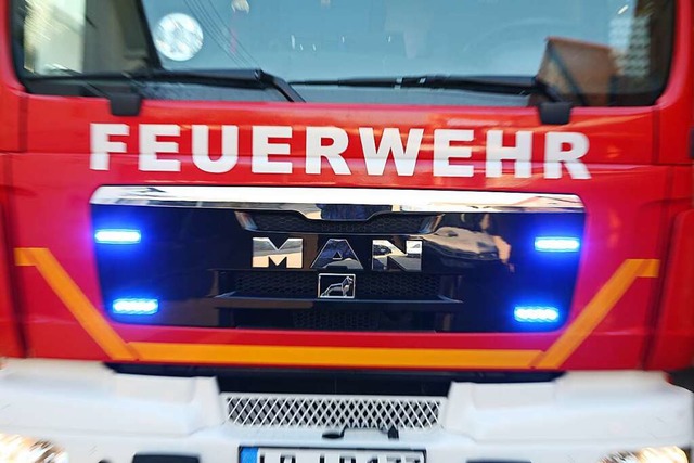 Die Feuerwehr konnte den Brand lschen.  | Foto: Bastian Henning