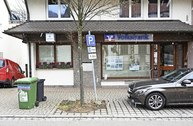 Die Volksbankfiliale in Glottertal schliet zum 31. Mai.  | Foto: Markus Zimmermann