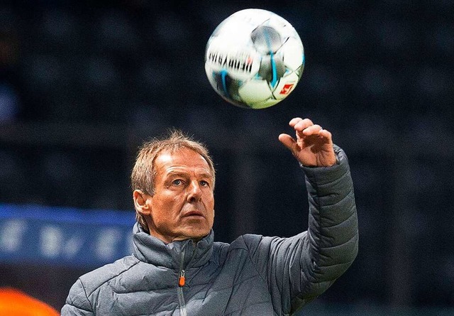 Als Trainer von Hertha BSC kamen Jrge... Erkenntnisse des Turniers vorstellte.  | Foto: Winfried Mausolf via www.imago-images.de