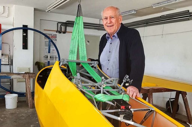 Rudolf Baderschneider mit seinem &#8222;alten Schtzchen&#8220;  | Foto: Stefan Mertlik