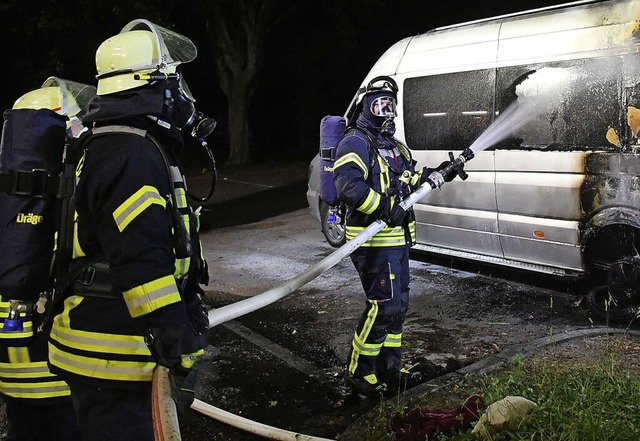 Ein Fahrzeugbrand musste im Mai des ve...hres in Langenwinkel gelscht werden.   | Foto: Wolfgang Knstle