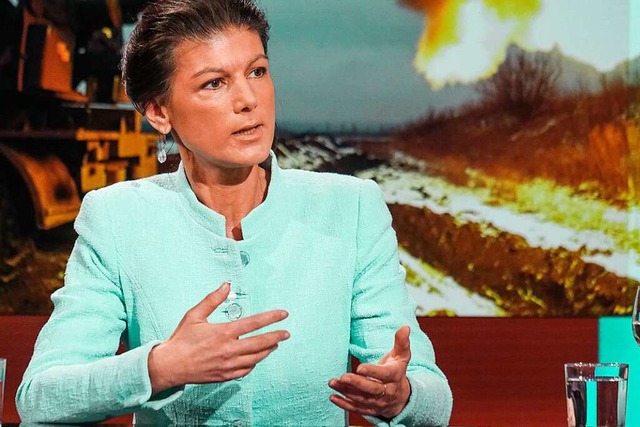 Differenziert oft nicht zwischen Angreifern und Verteidiger: Sahra Wagenknecht  | Foto: Oliver Ziebe (dpa)