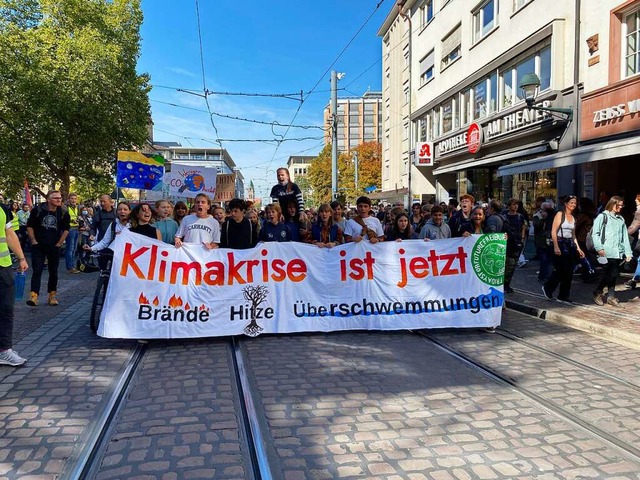 Der letzte groe Streik von Fridays fo...Freiburg fand im September 2022 statt.  | Foto: Anika Maldacker