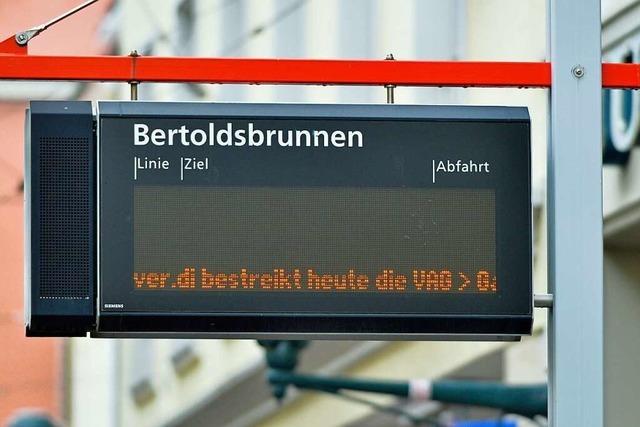 PNV-Streik: In Freiburg fahren am Freitag keine Busse und Bahnen der VAG