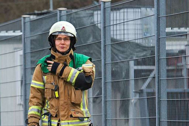 Frauen f�r Freiburg Feuerwehr