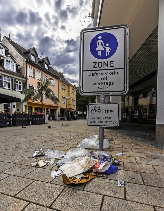 Gegen Mll im ffentlichen Raum will die Aktion Stadtputz in Lahr vorgehen.  | Foto: Stadt Lahr