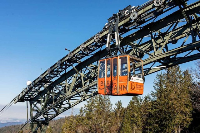 Wegen Revisionsarbeiten geschlossen: Die Schauinslandbahn  | Foto: Freiburger Verkehrs AG/Schauinslandbahn