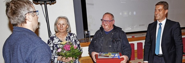 Verabschiedung fr den langjhrigen En...orer sowie Brgermeister Tobias Metz.   | Foto: Martin Wendel