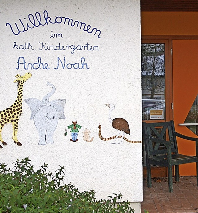 Der Stadtteilbeirat Nollingen machte s...katholischen Kindergartens Arche Noah.  | Foto: Petra Wunderle