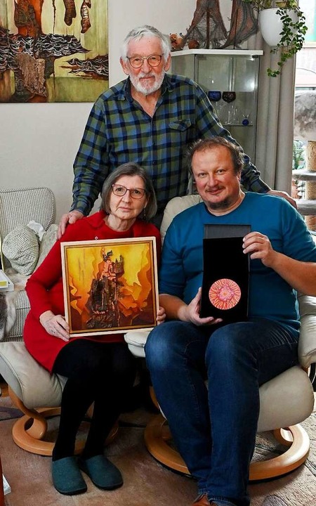 Reinhold Rees freut sich bei der Auktion