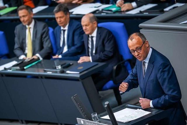 CDU-Chef Merz geht die Zeitenwende zu schleppend voran