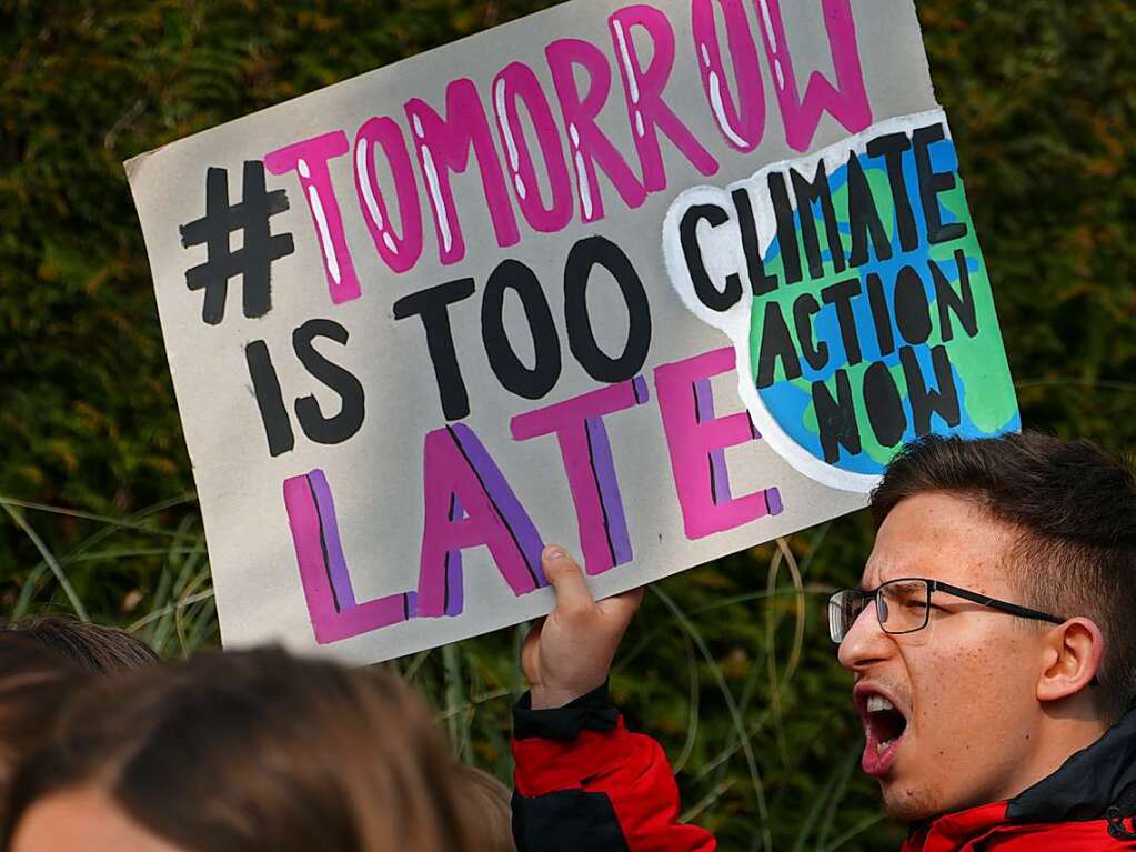 Der globaler Klimastreik steht unter dem Motto #TomorrowIsTooLate.