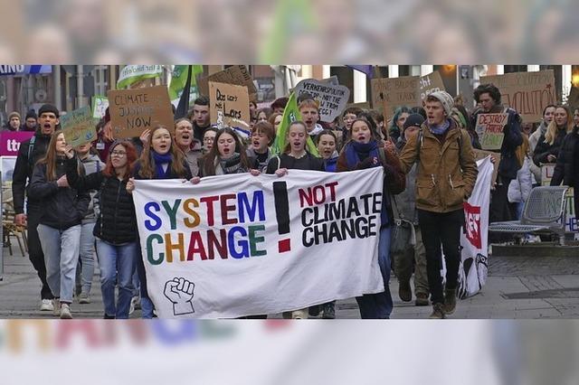 Demo fr effektiveren Kampf gegen die Klimakrise