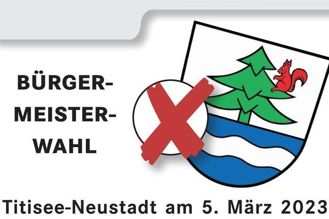 Bürgermeisterwahl in Titisee-Neustadt am Sonntag