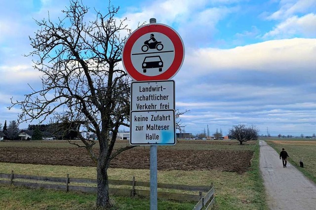 Nrdlich der Malteserhalle, wo heute F... die umstrittene Nordumgehung geplant.  | Foto: Simone Hhl