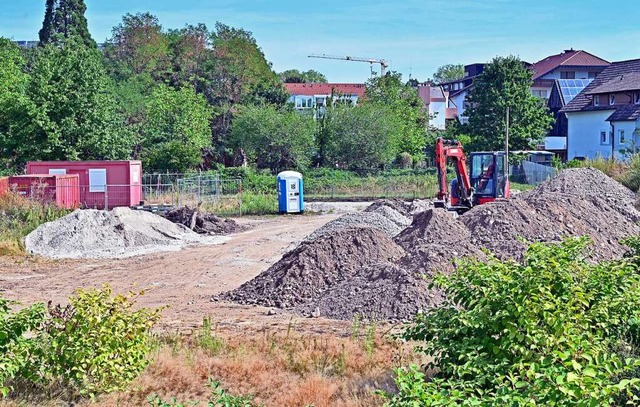 Bauarbeiten im August im Baugebiet Zinklern in Lehen  | Foto: Michael Bamberger