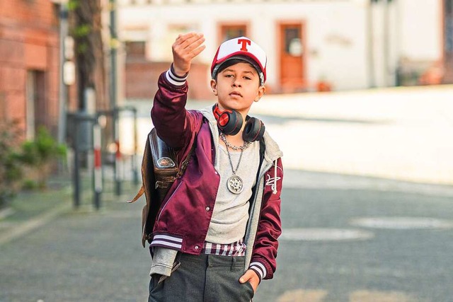 Tristan (Brooklyn Liebig) ist der schl...oll Lucy beibringen, wie man bse ist.  | Foto: Film: Lucy ist jetzt Gangster, 2022 W...h Germany, INDI FILM, Daniel Dornhfer