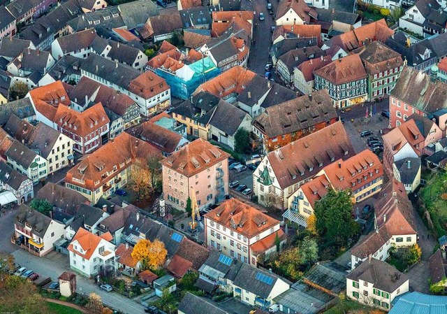 Die Ettenheimer Altstadt von oben  | Foto: Martin Bildstein copyright