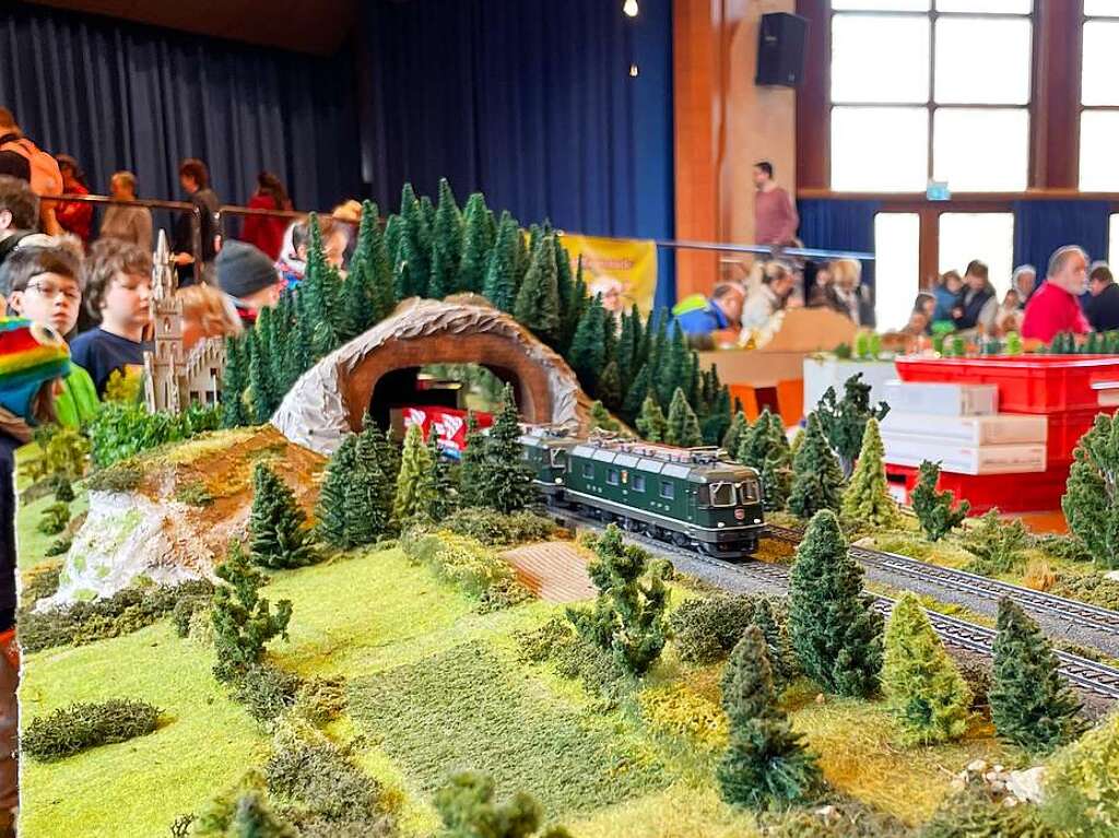 Groe Augen statt Versptungen – die Modelleisenbahnausstellung der Modellbahnfreunde Oberes Donautal im Bad Krozinger Kurhaus lockte sehr viele Eisenbahnfans an.