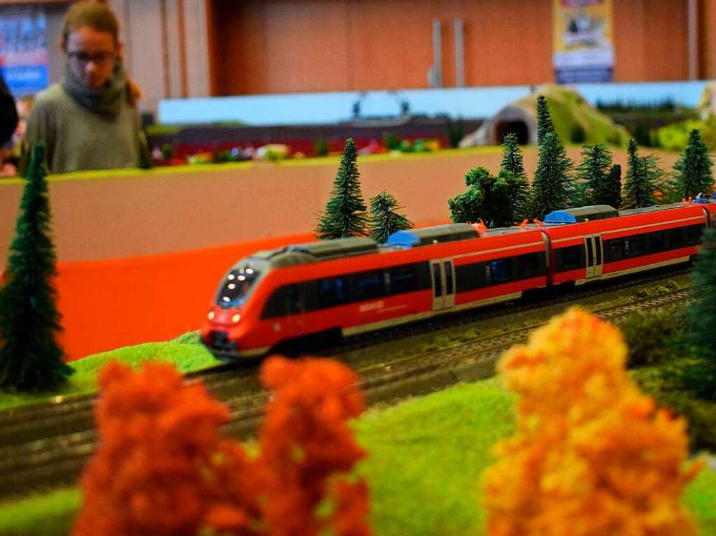 Groe Augen statt Versptungen – die Modelleisenbahnausstellung der Modellbahnfreunde Oberes Donautal im Bad Krozinger Kurhaus lockte sehr viele Eisenbahnfans an.