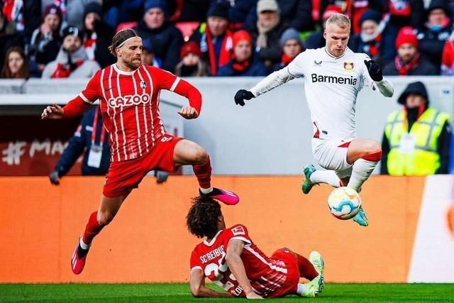 Lucas Höler zum 0:0 des SC Freiburg in Mönchengladbach: 