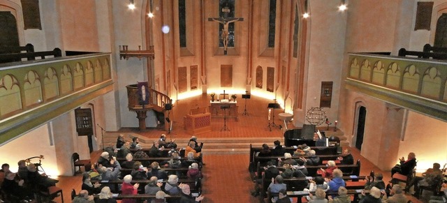 Ein halbes Jahr lang war die evangelis...len geistlichen Abendmusik eingeweiht.  | Foto: Sylvia-Karina Jahn