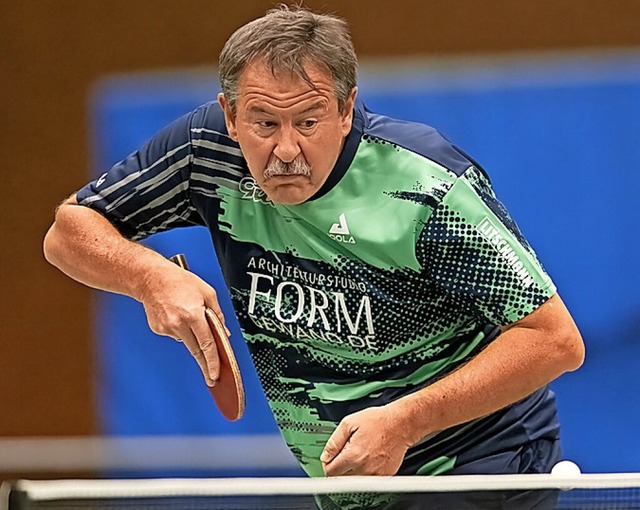 TTF-Spitzenspieler  Gerd Schnle in Aktion.   | Foto: Wolfgang Scheu