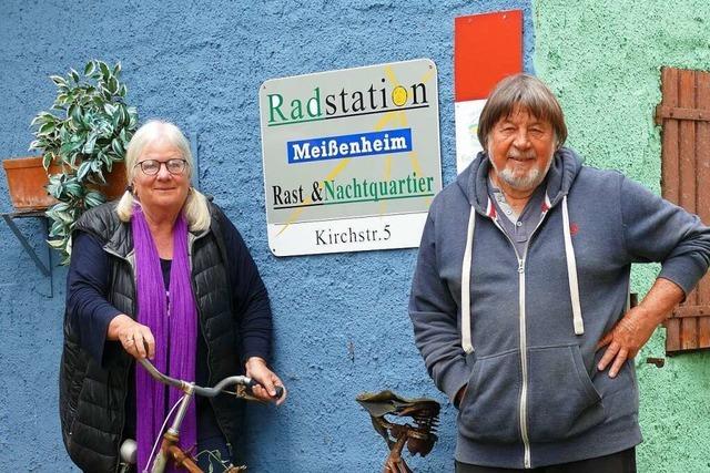 Die Meienheimer Radstation heit seit 25 Jahren Radfahrerinnen und Radfahrer auf der Durchreise willkommen