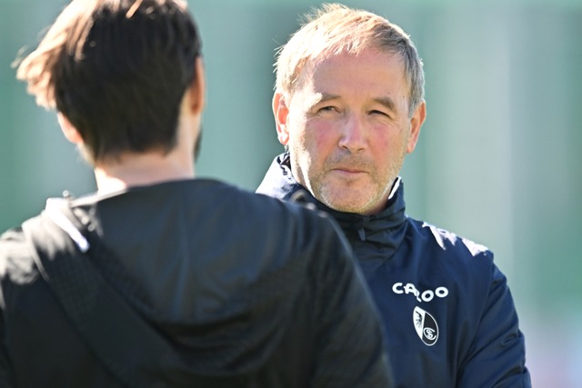 Patrick Baier vom SC-Trainerteam hat den Gegner Juventus Turin genau analysiert.  | Foto: Achim Keller