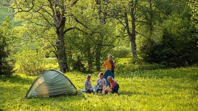 Legal das Zelt mitten in der Natur auf...s im Naturpark Sdschwarzwald mglich.  | Foto: Sebastian Schrder-Esch