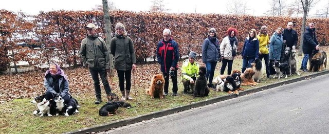 Hundehalterinnen und  -halter sowie ih...zur 34. Ortenau-Schau mit Rassehunden.  | Foto: Winfried Kninger