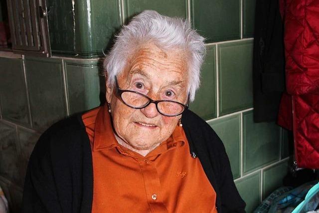 Auch mit 95 Jahren ist Karolina Kern noch immer in Aktion