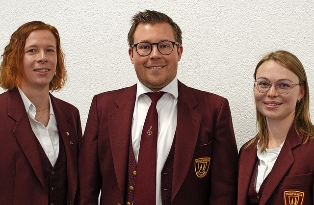 Das Vorstandsteam: (von links) Annika ...r, Fabian Bhler und Anna-Maria Speth   | Foto: Martin Oswald