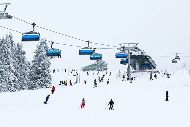 Es gab sie, die guten Momente: der Feldberg Ende Januar.  | Foto: Silas Stein (dpa)