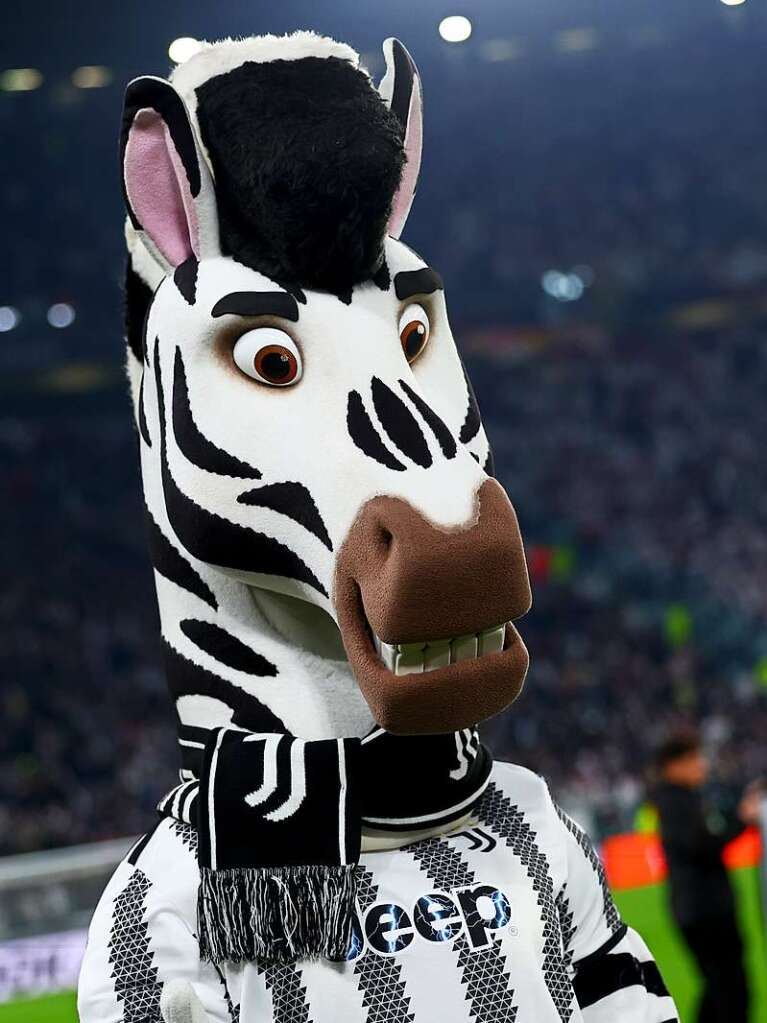 Das Maskottchen von Juventus, Zebra "J" oder "Jay".