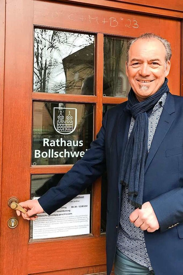 Jrg Wagner ist Brgermeister von Bollschweil.  | Foto: Gabriele Hennicke