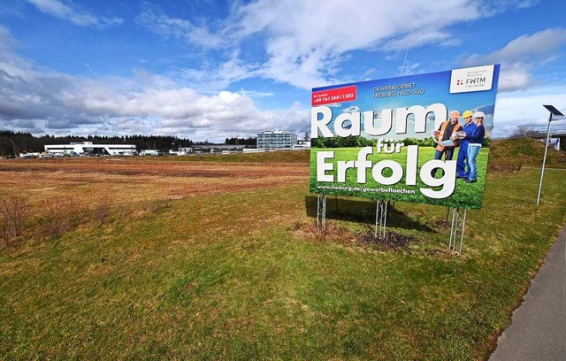 Aktuell Freiburgs letzte freie Gewerbe...dtischem Besitz: das Gebiet Haid Sd.  | Foto: Thomas Kunz